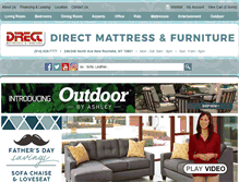 Tablet Screenshot of directmattressandfurniture.com